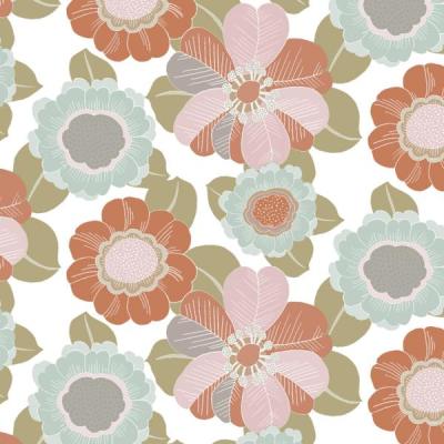 121-6015357-Retro-flower-mint-oker-200m